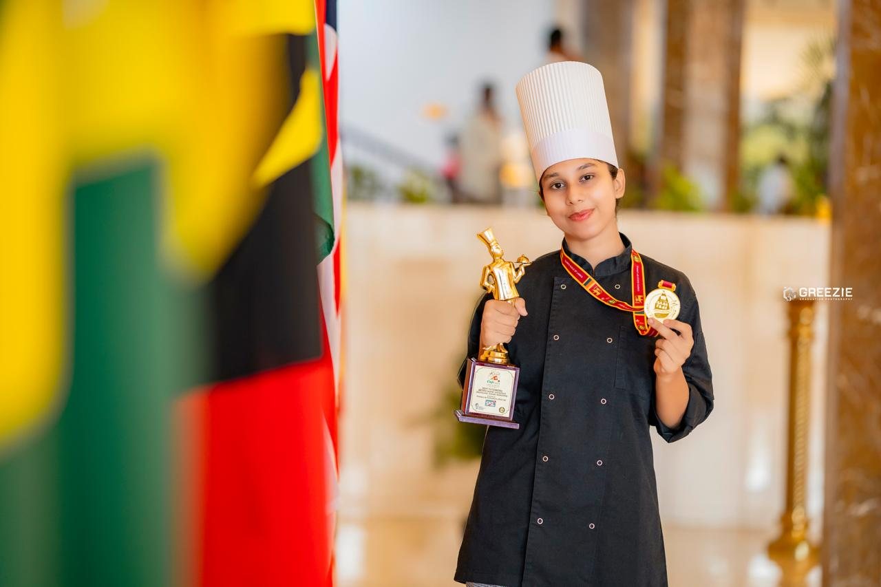 Thilini Mudannayake in chef attire